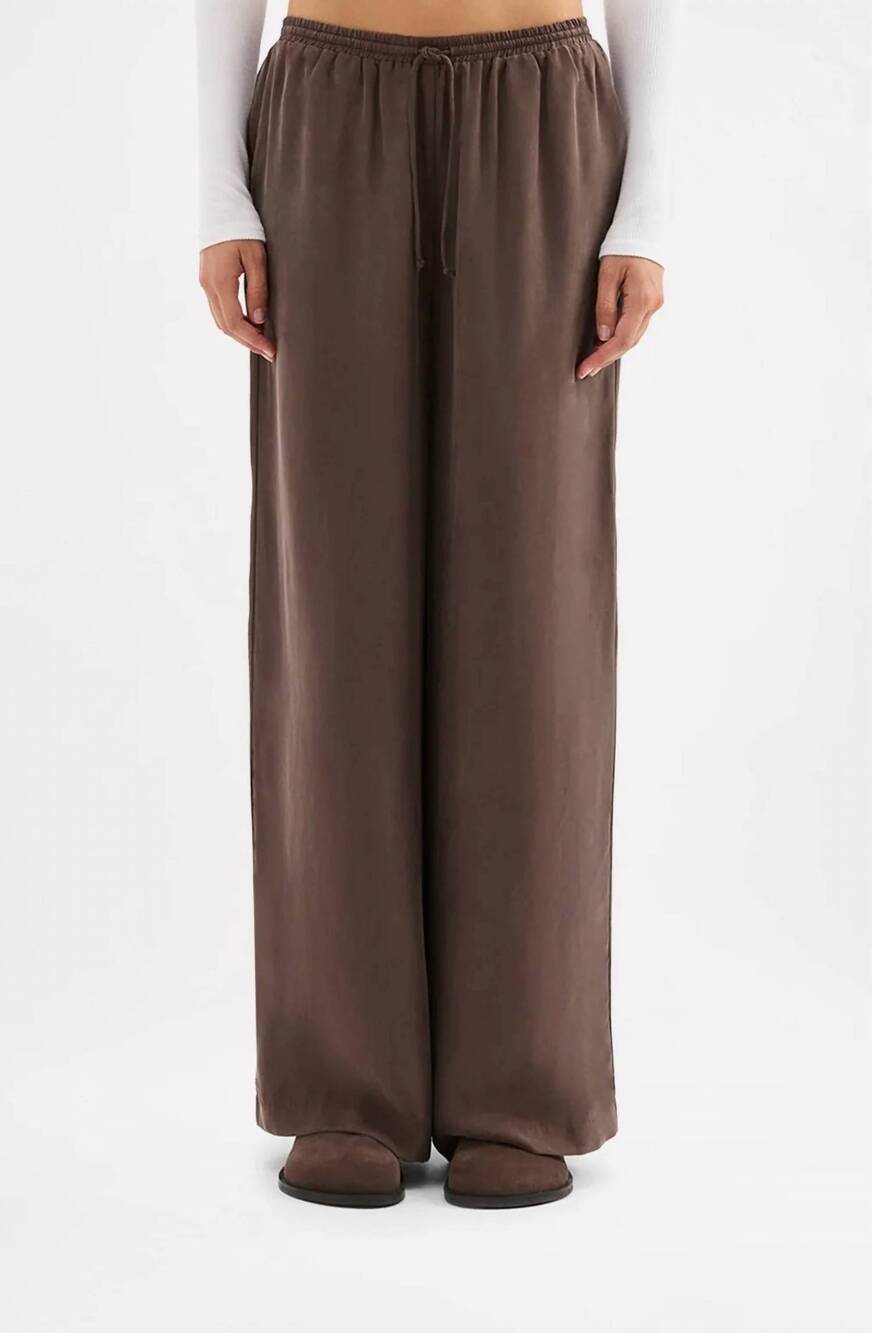 NEW NUDE LUCY rika cupro pant in walnut